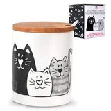 Цукорниця з ложкою та бамбуковою кришкою Мурчики 6024-19