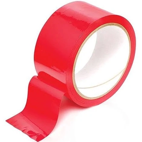 Стрічка клейка пакувальна 48мм х 66м червона Стрічка клейка пакувальна 48мм х 66м червона