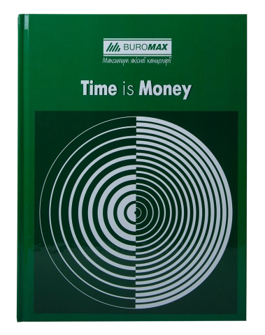 КНИГА АМБАРНА A4 96 арк ел TIME IS MONEY BM.2400-104 зелений
