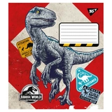Зошит 18 аркушів клітинка YES Jurassic world 766328