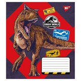 Зошит 18 аркушів клітинка YES Jurassic world 766328