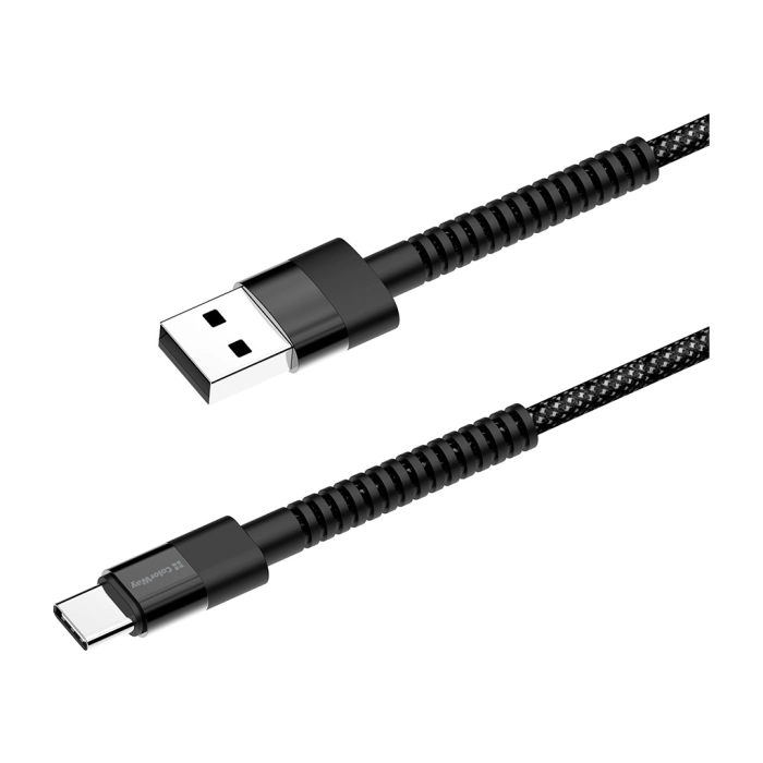 Дата кабель USB 2.0 AM to Type-C 1.0m 2.4А black ColorWay (CW-CBUC063-BK) — фото 2