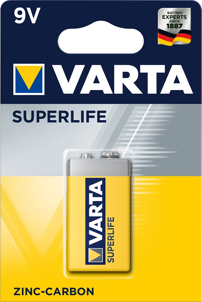 Батарейка VARTA SUPERLIFE 6F22 BLI 1