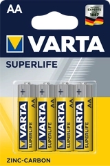 Батарейка VARTA SUPERLIFE AA BLI 4 ZINC-CARBON