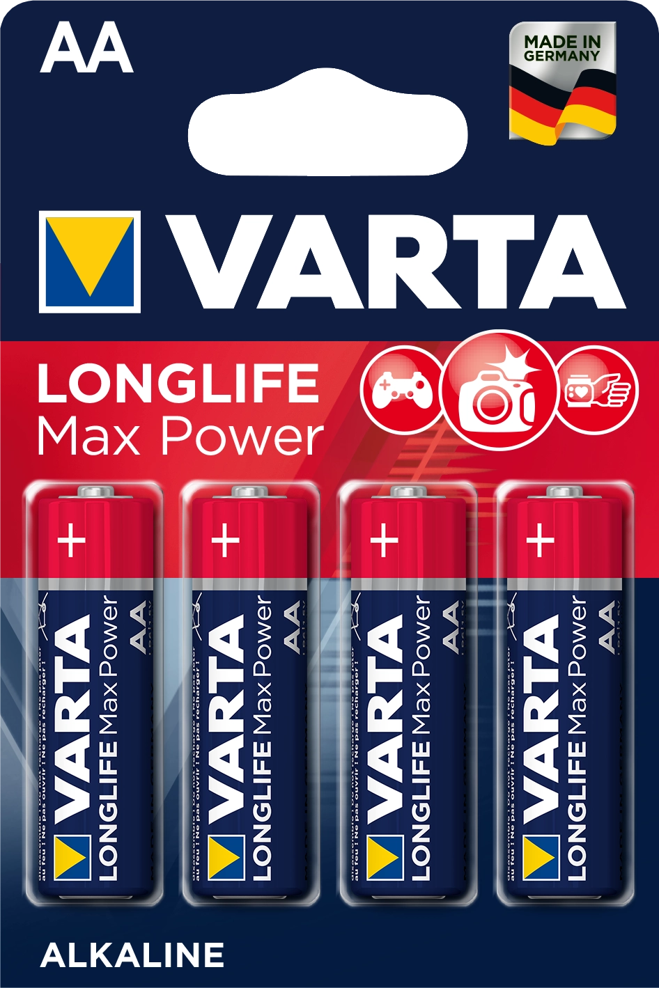 Батарейка Varta Longlife Max Power AA bli 4 alkaline