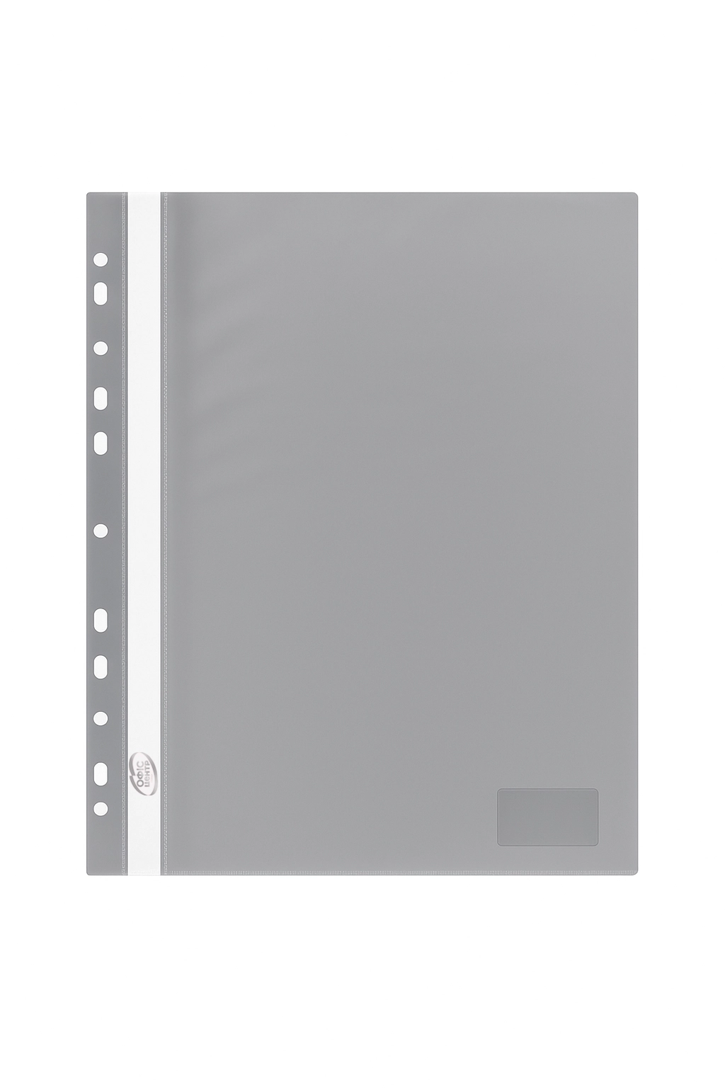 Папка-швидкозшивач А4 Офіс Центр з перфорацією сіра ОС31510-10