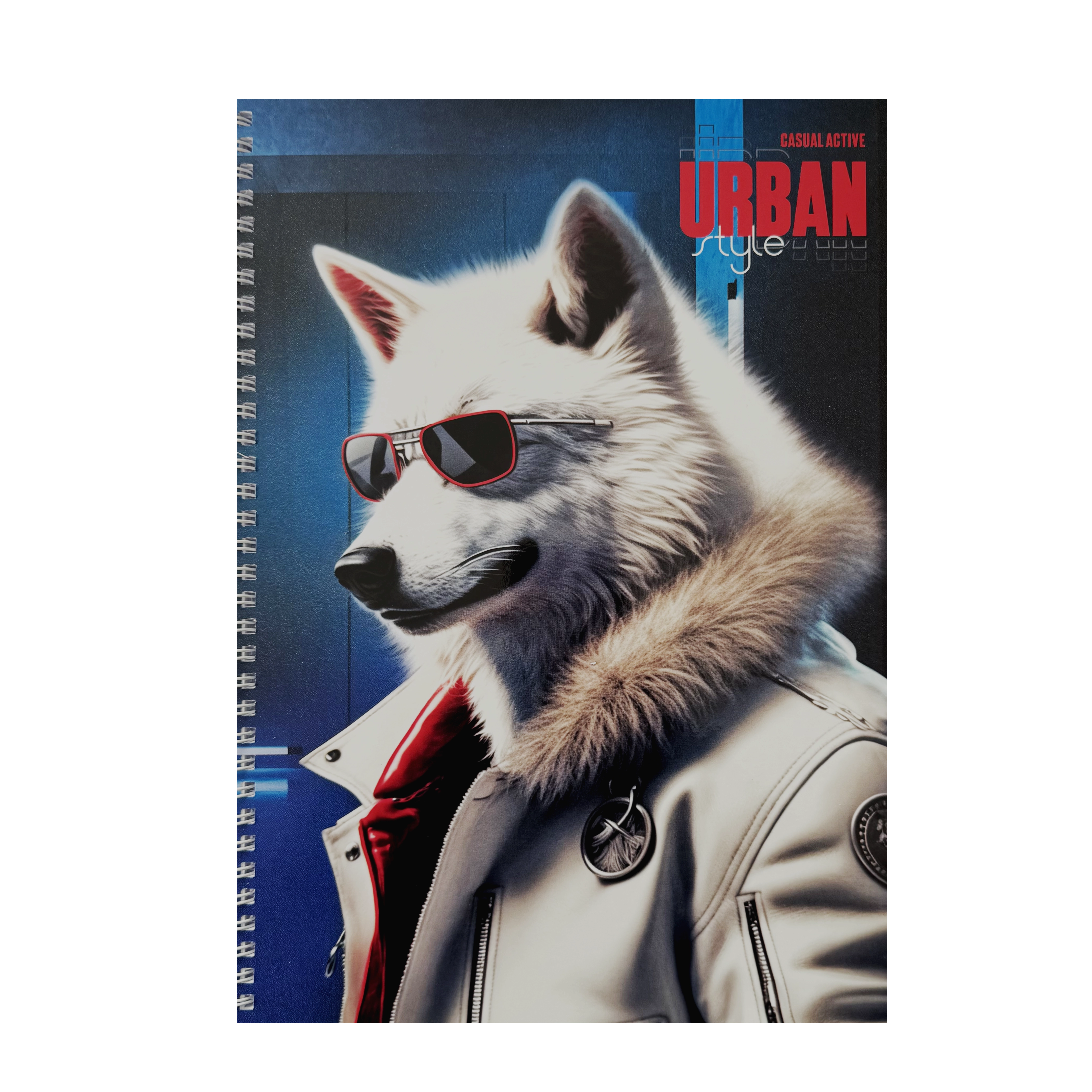 Блокнот А4 на пружині White wolf 96 аркушів клітинка — фото 2