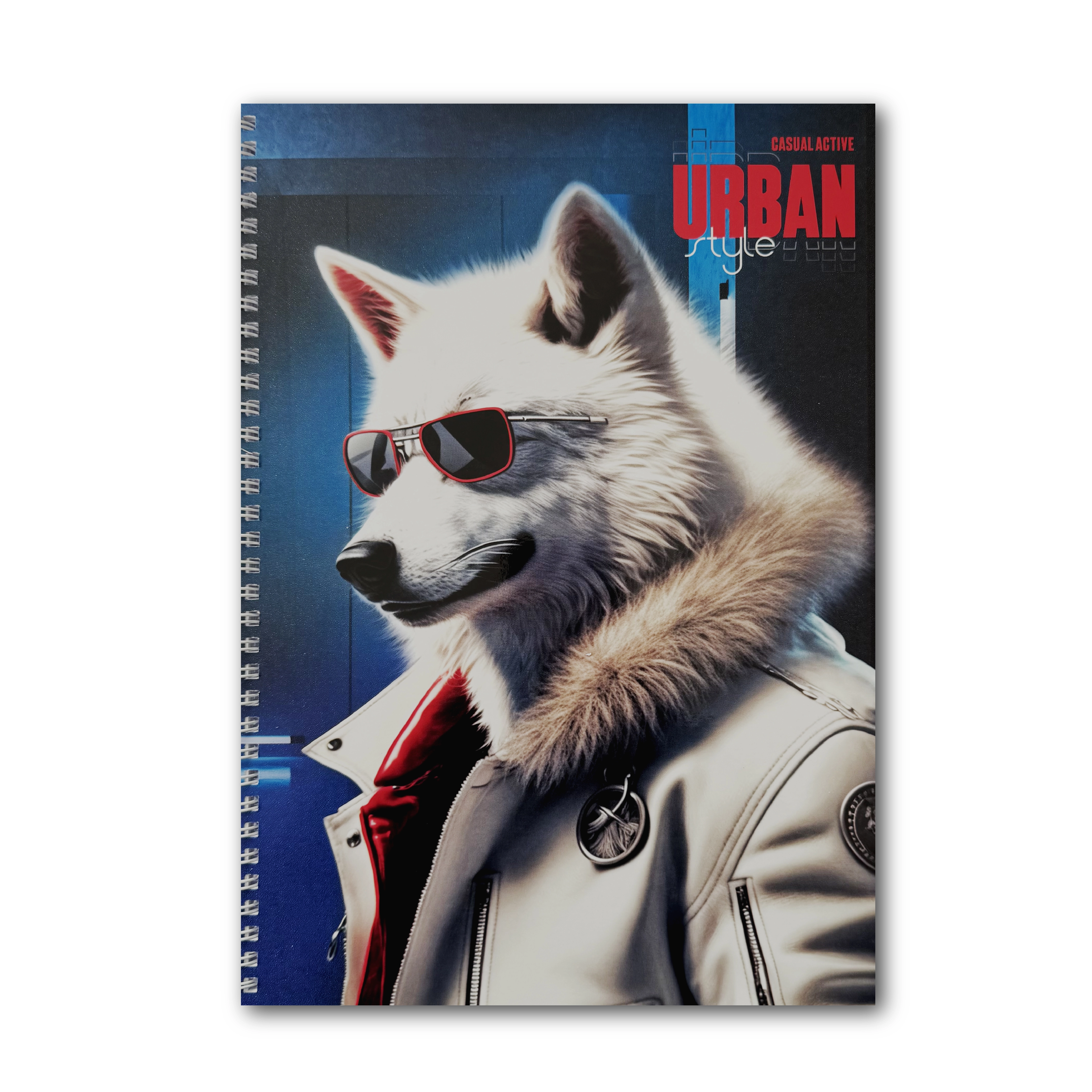 Блокнот А4 на пружині White wolf 96 аркушів клітинка — фото 3