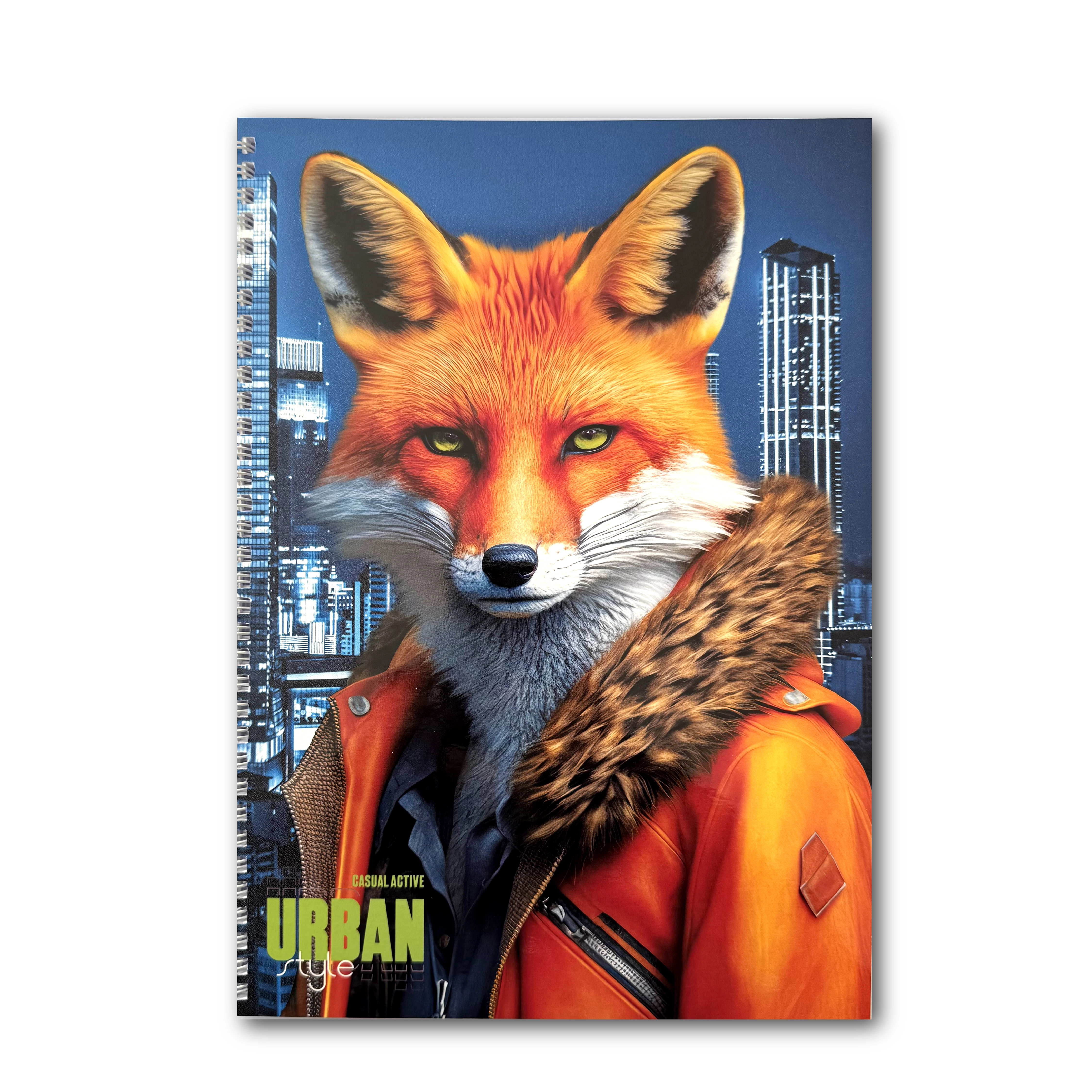 Блокнот на пружині А4 Офіс Центр Fashionable fox 96 аркушів клітинка офсет ОС-96002