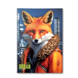 Блокнот на пружині А4 Офіс Центр Fashionable fox 96 аркушів клітинка офсет ОС-96002