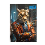 Блокнот на пружині А4 Офіс Центр Fierce tiger 96 аркушів клітинка офсет ОС-96004