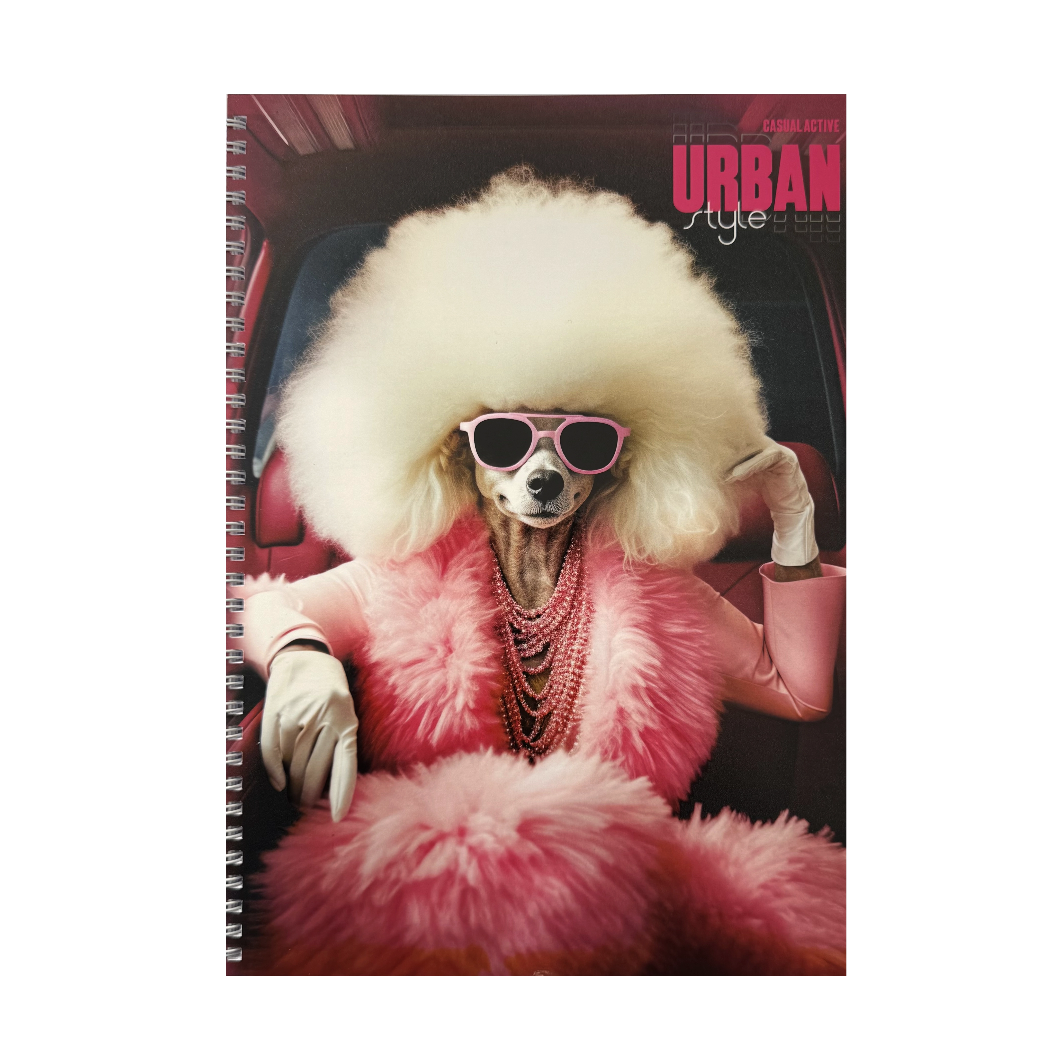 Блокнот на пружині А4 Офіс Центр Glamorous poodle 96 аркушів клітинка офсет ОС-96006
