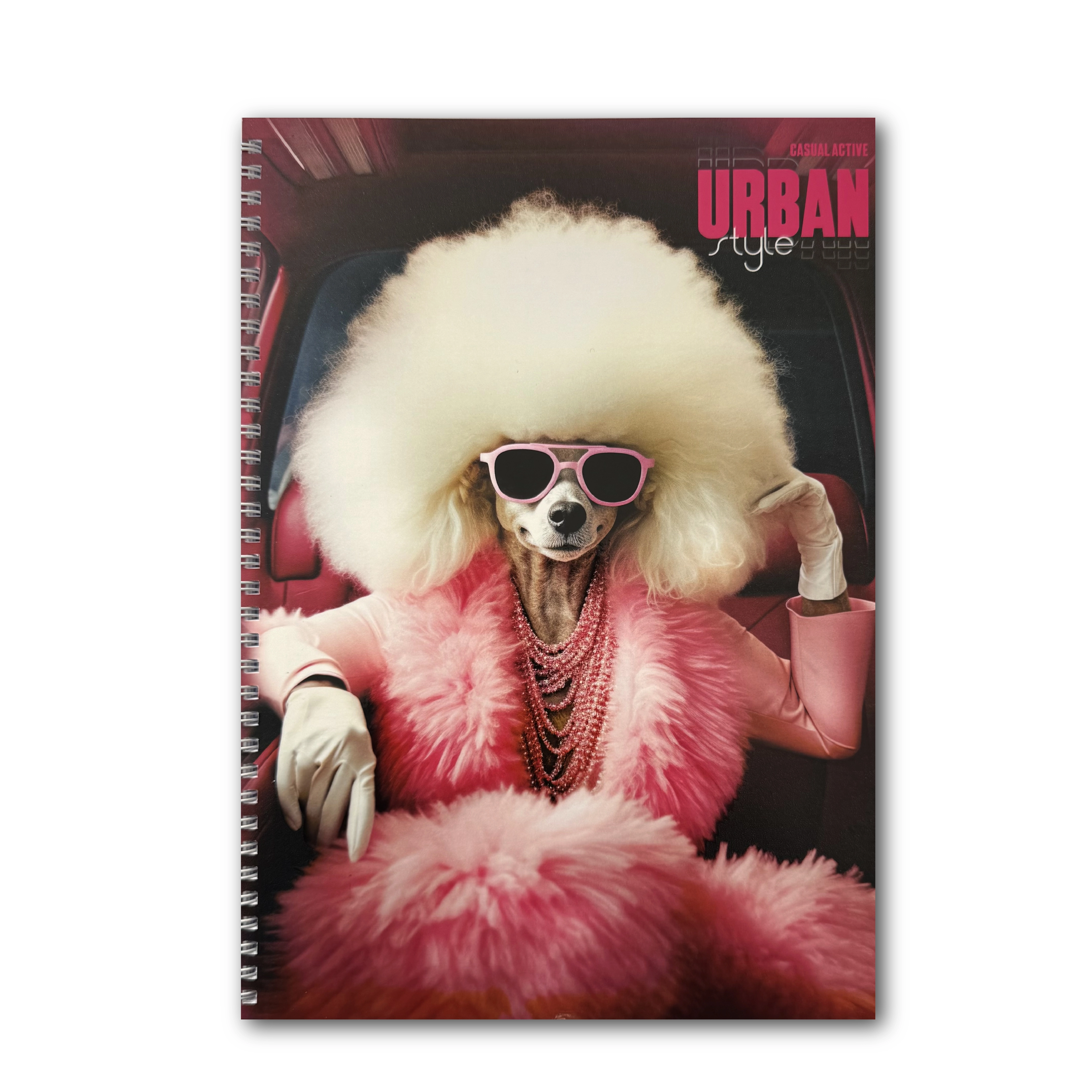 Блокнот на пружині А4 Офіс Центр Glamorous poodle 96 аркушів клітинка офсет ОС-96006