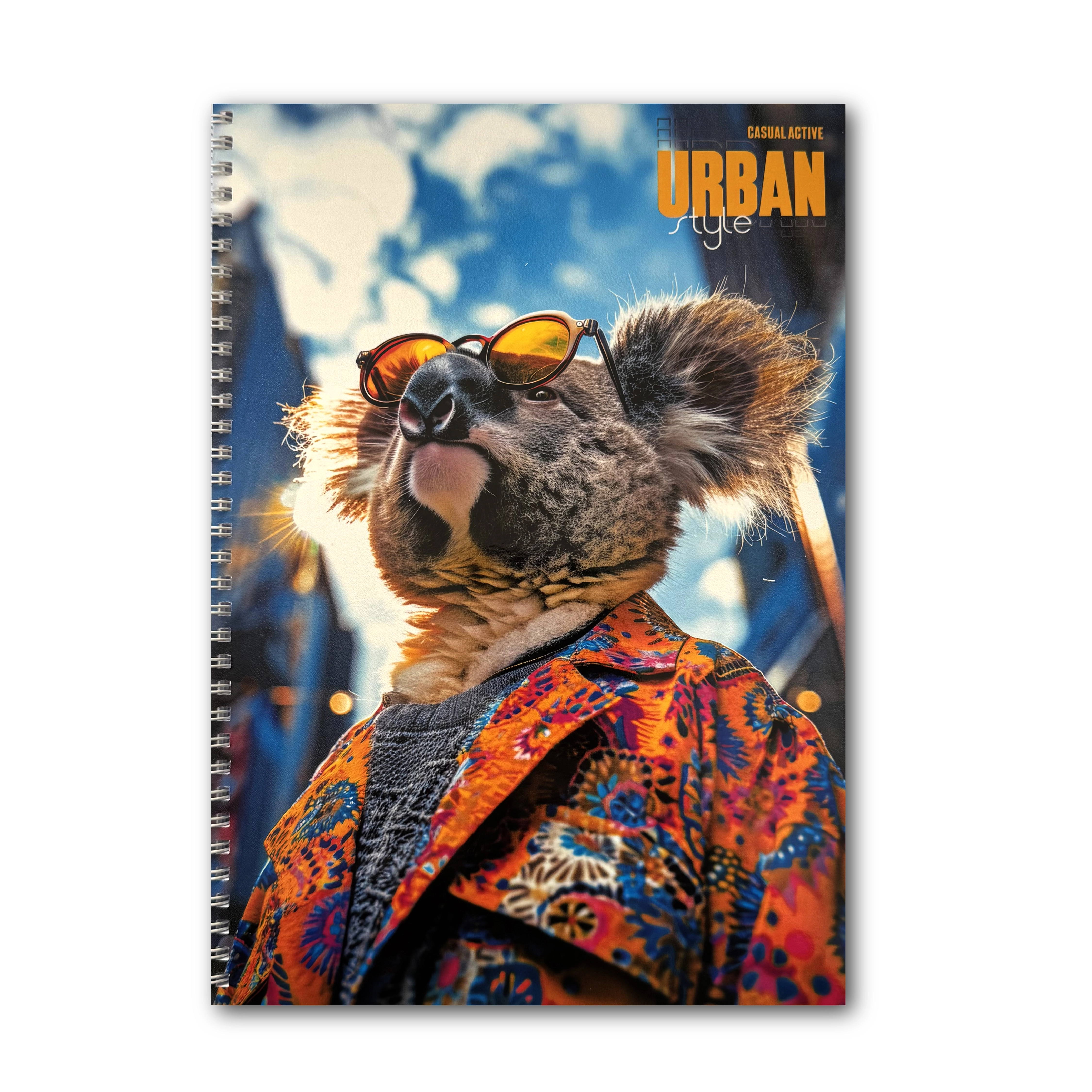 Блокнот А4 на спіралі Koala in the city 96 аркушів клітинка — фото 3