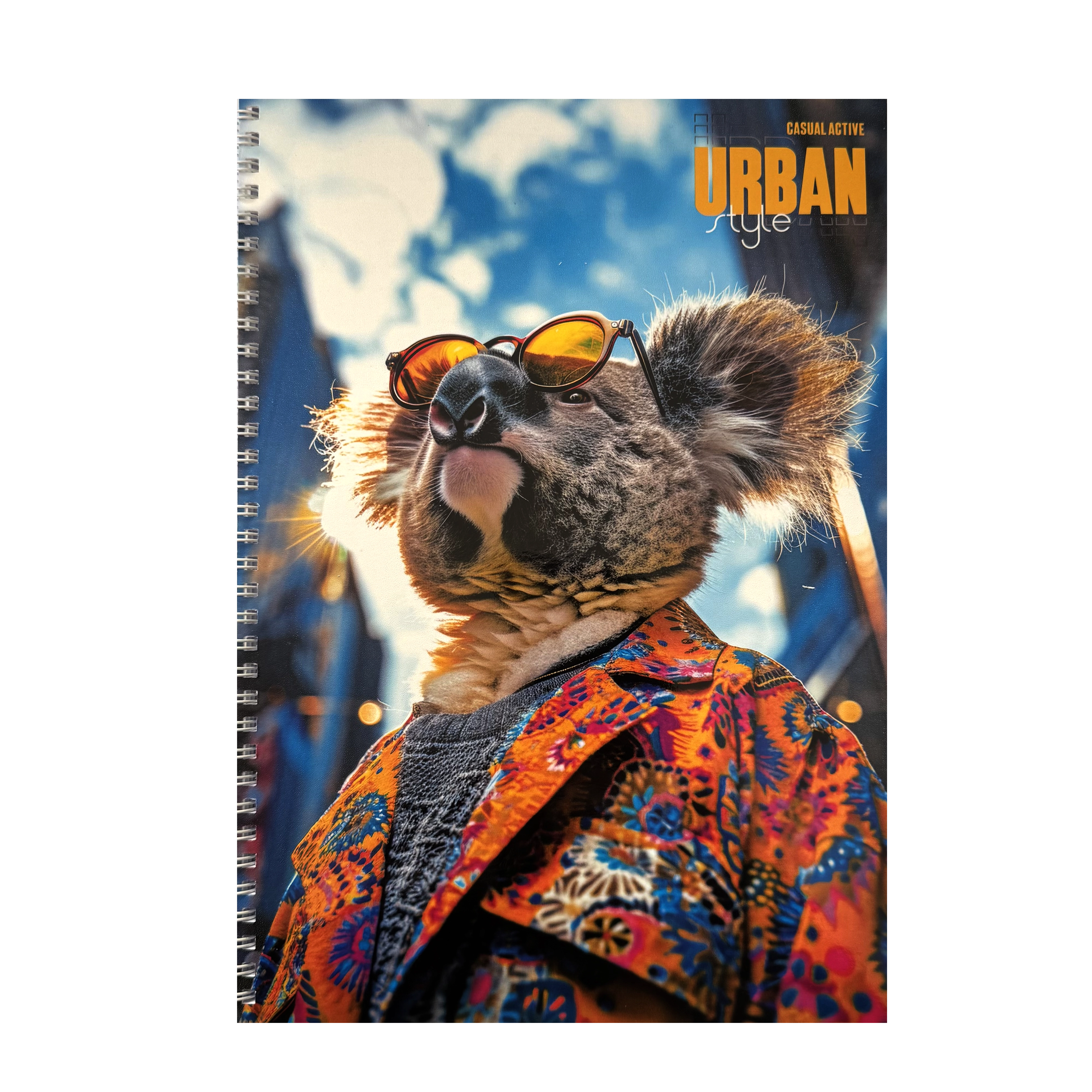 Блокнот А4 на спіралі Koala in the city 96 аркушів клітинка — фото 2
