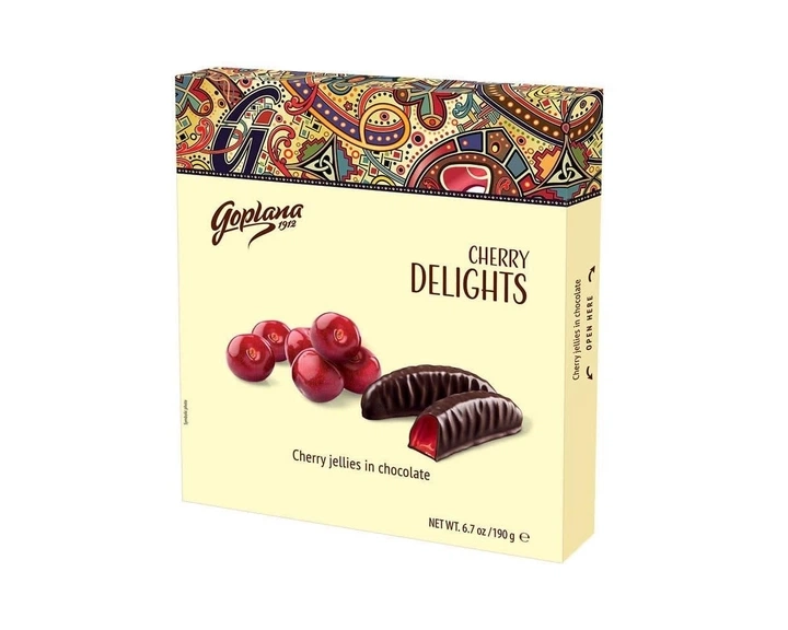 Цукерки жувальні  в шоколаді Orange Delights Goplana 190г