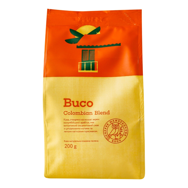 Кава мелена Рецепт Колумбії BUCO 200 г