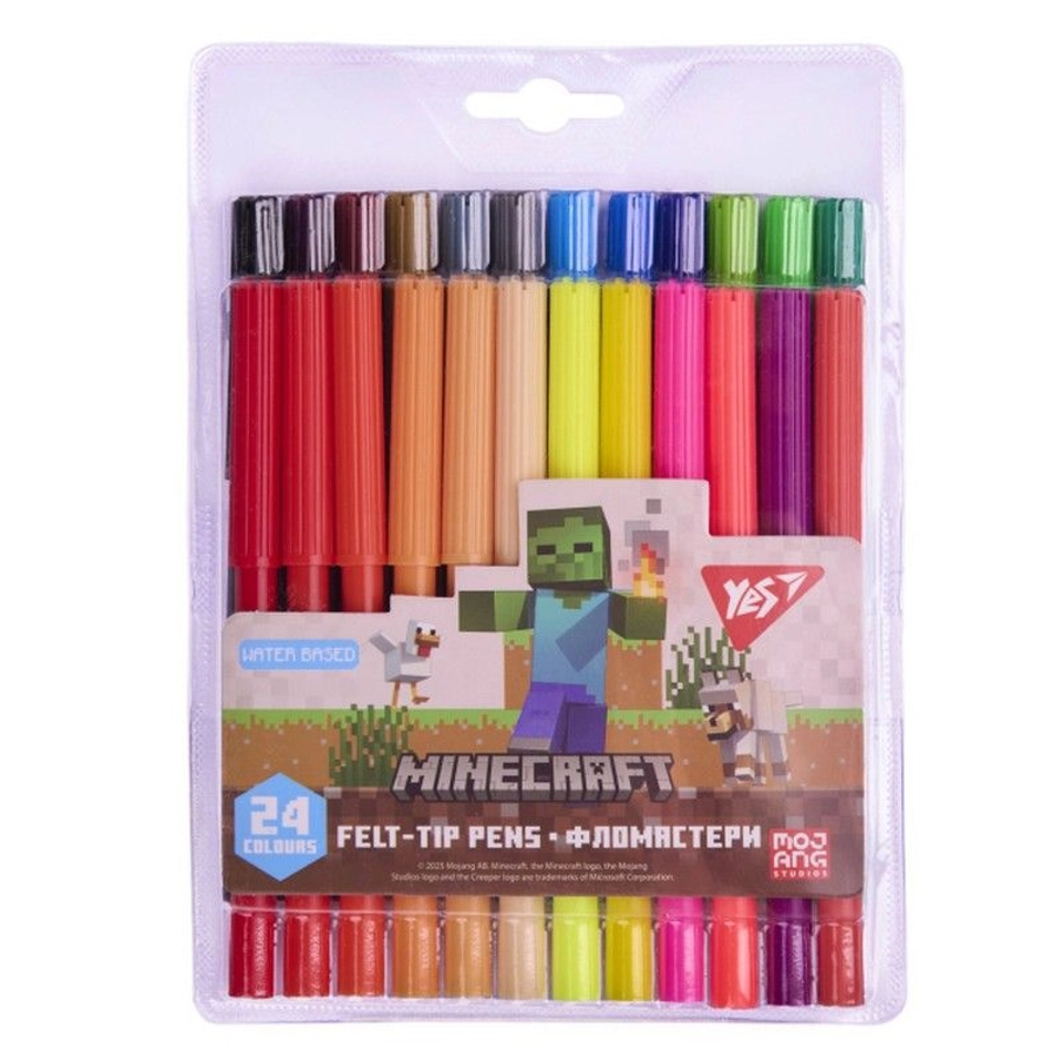 Фломастери Yes 24 кольори Minecraft 650571 — 