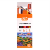Олівці кольорові Yes 12/24 кольорів Orange Line з точилкою 290755
