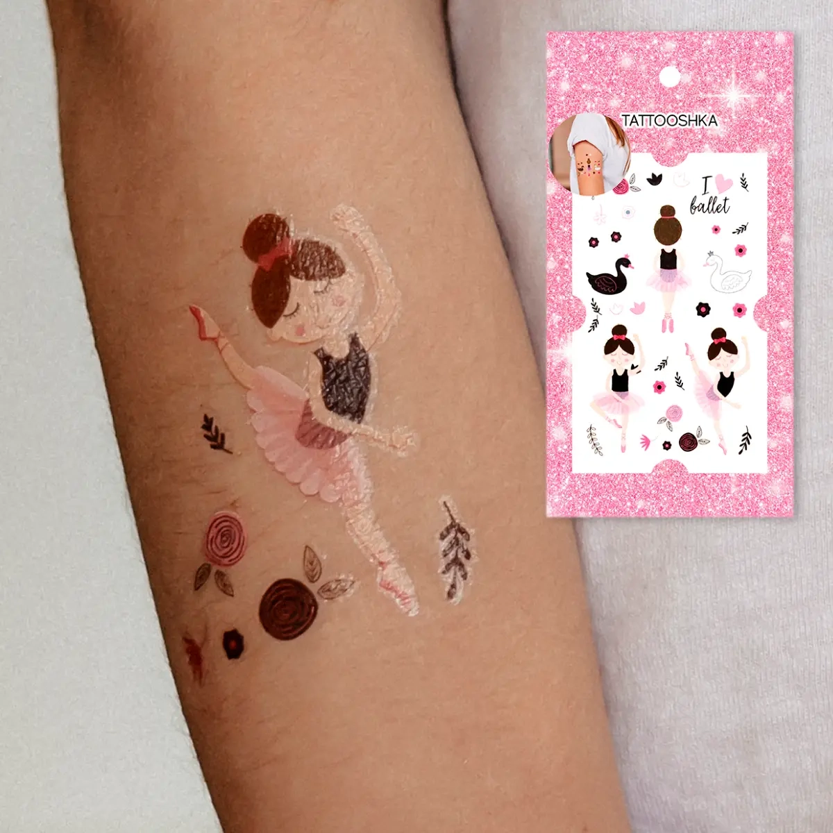 Тимчасове тату Tattooshka Балерина EC-402