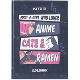 Щоденник шкільний Kite тверда обкладинка Anime k23-262-2