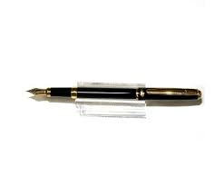 Ручка чорнильна чорний корпус в подарунковій упаковці Croco 211