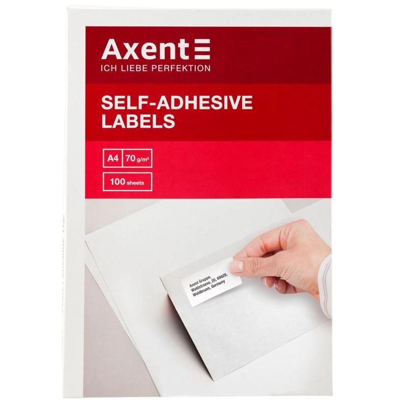 Папір Labels Axent 2461A 105*148,5мм 4шт/арк.прямі краї 