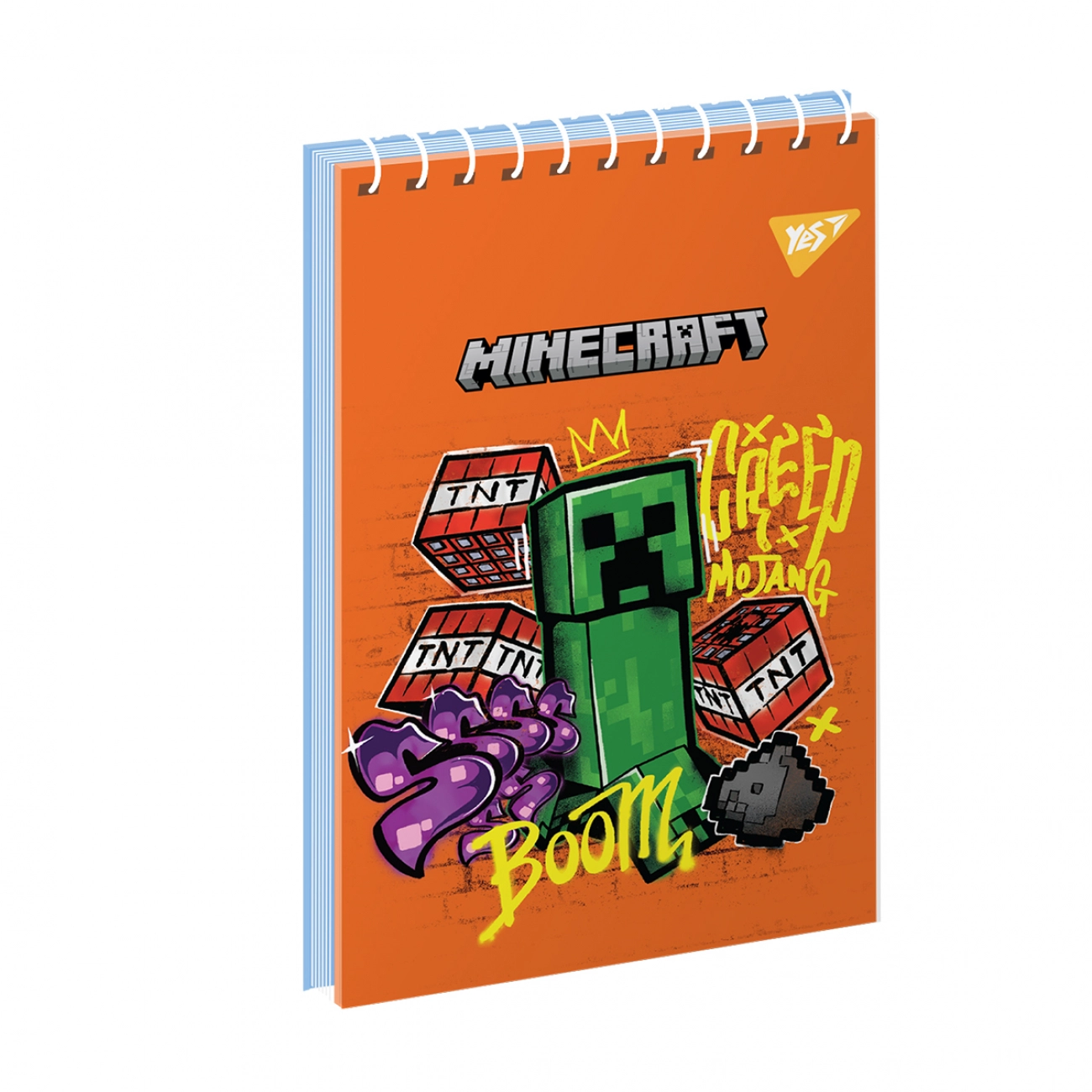 Блокнот YES А7/80 аркушів одинарна спіраль Minecraft 151948