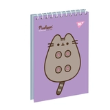 Блокнот YES А7/80 аркушів одинарна спіраль Pusheen 151966