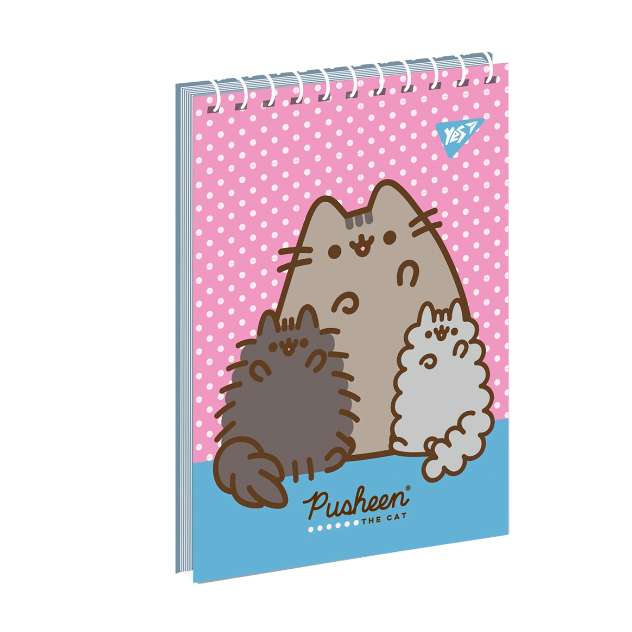 Блокнот YES А7/80 аркушів одинарна спіраль Pusheen 151966