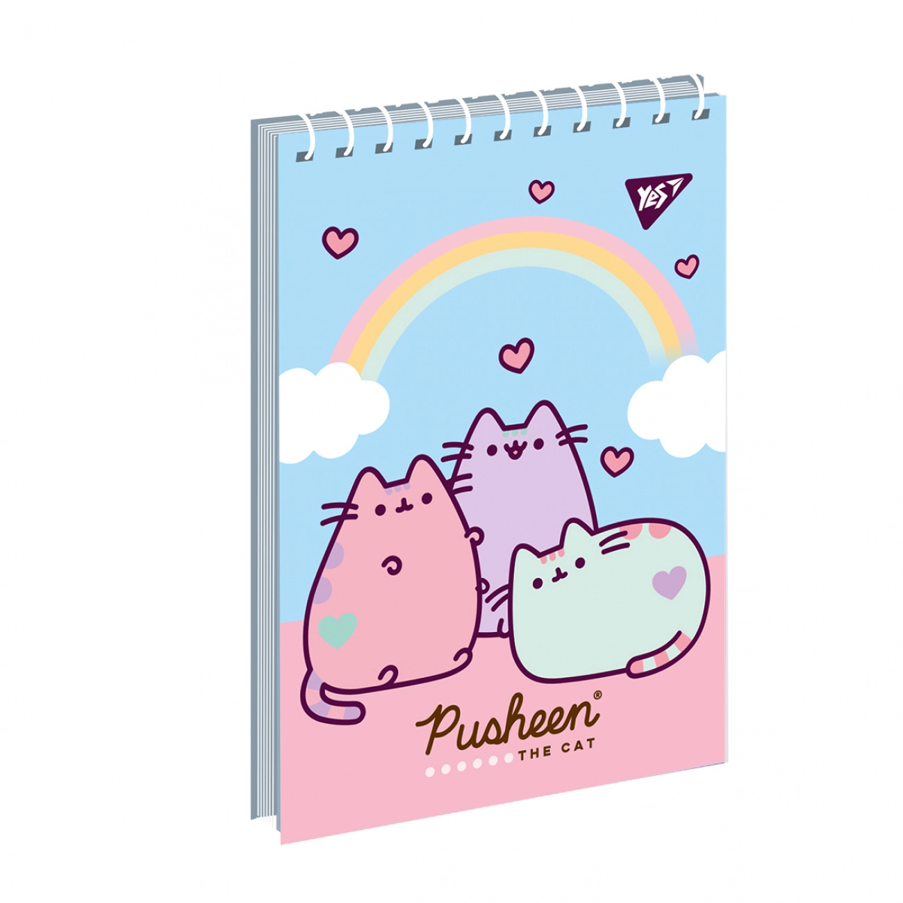 Блокнот YES А7/80 аркушів одинарна спіраль Pusheen 151966