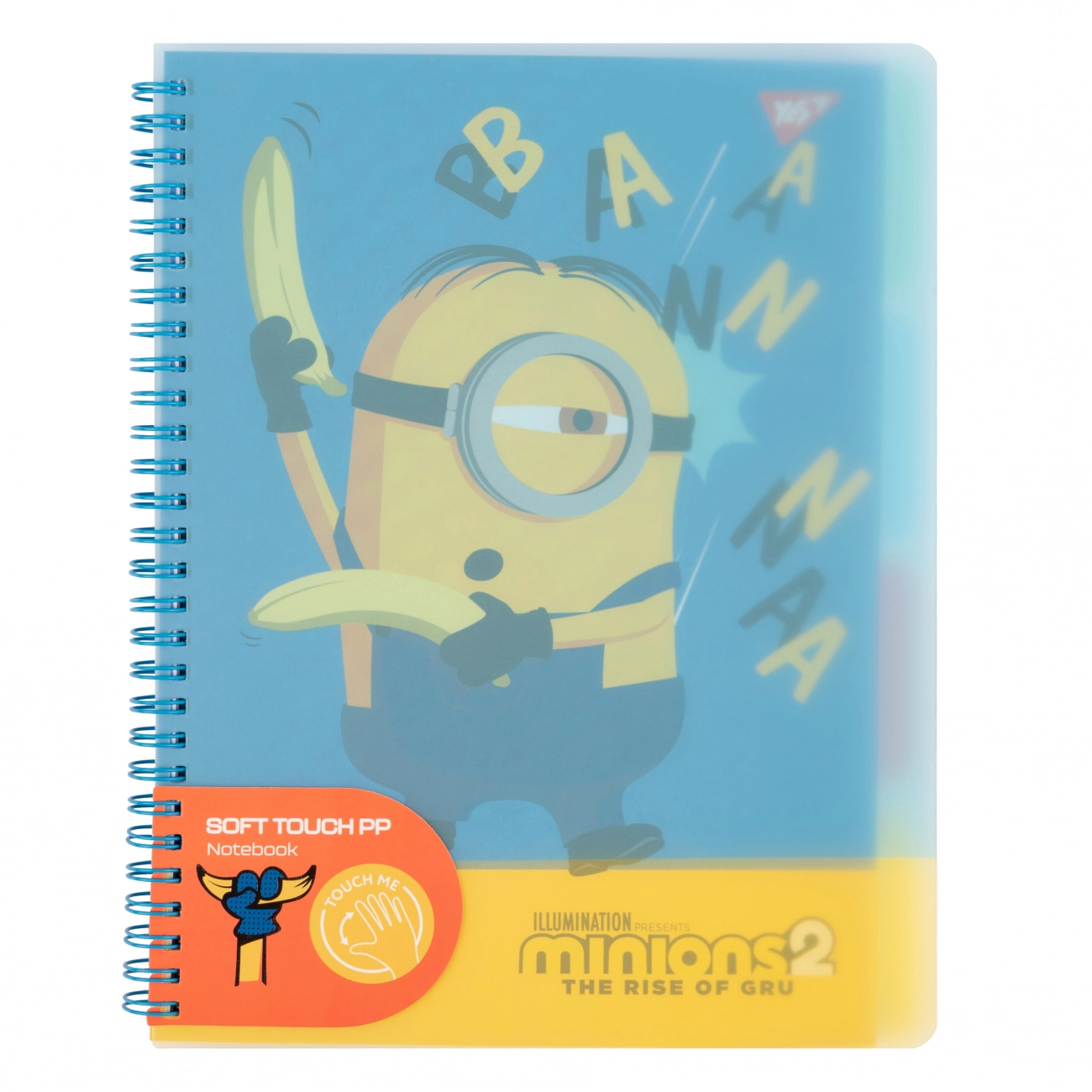 Блокнот YES В5 80 аркушів софт-тач пластикова обкладинка Minions 765743 Блокнот YES В5 80 аркушів софт-тач пластикова обкладинка Minions 765743