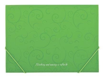 Папка  на гумках А4 Barocco 3914 Buromax 15 салатовий