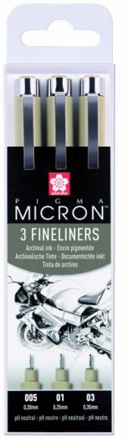 Набір лінерів PIGMA Micron DESIGN 3шт., Sakura