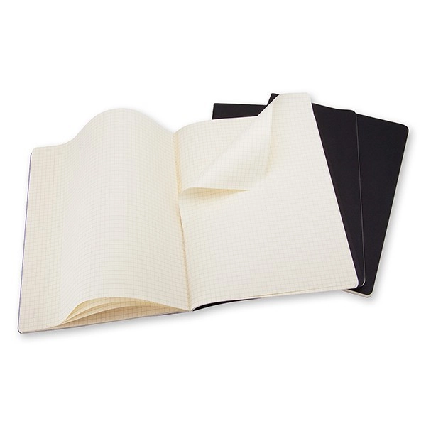 Блокнот великий Moleskine Cahier Клітина чорний QP322 Блокнот великий Moleskine Cahier Клітина чорний QP322