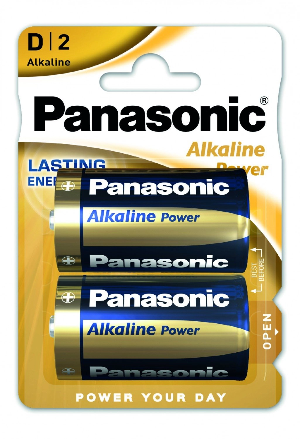 БАТАРЕЙКА PANASONIC LR20 Alkaline Power (бл.2шт.) (D) (LR20REB/2BP)
