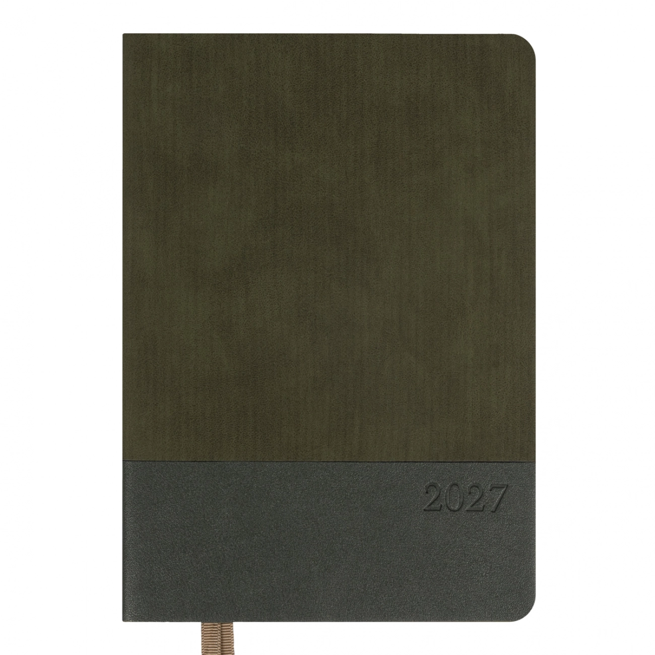 Щоденник діловий А5 Leo Planner датований 2027 Velvet  м`який темно-зелений 368 ст 252721