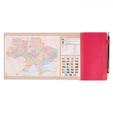 Щоденник датований 12х20cм 2025 Leo Planner Monaco рожевий 252506