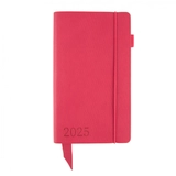 Щоденник датований 12х20cм 2025 Leo Planner Monaco рожевий 252506