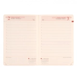Щоденник датований 12х20cм 2025 Leo Planner Monaco рожевий 252506