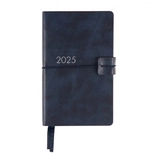 Щоденник датований 12х20cм 2025 Leo Planner Glory темно-синій 252511