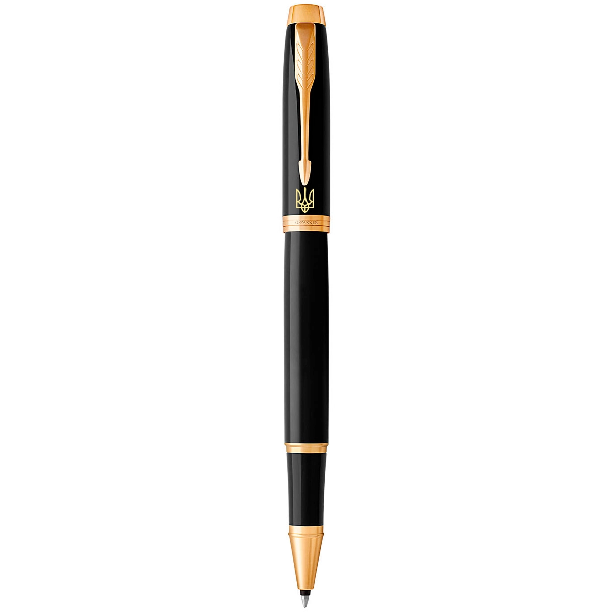 Ручка капілярна Parker IM 17 UKRAINE Black GT RB Тризуб на кліпі 22022_TR4