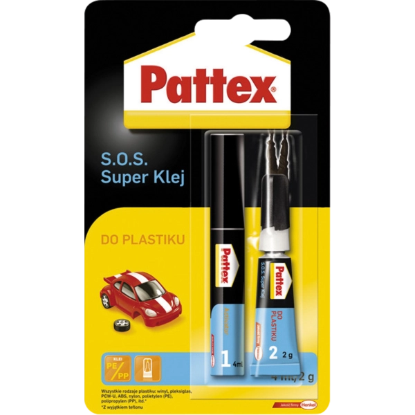 Супер клей гель Pattex для пластику 2 г 1534374