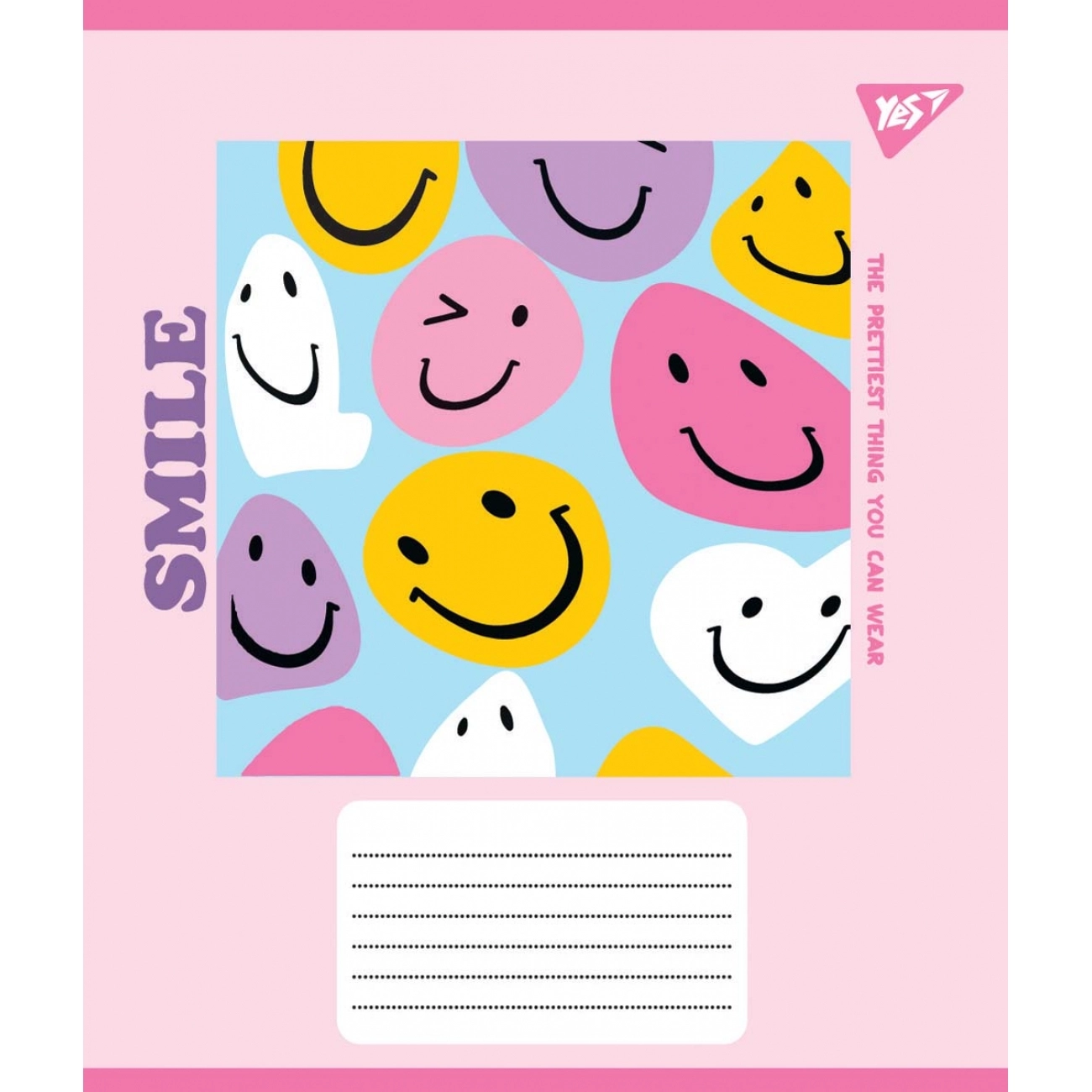 Зошит 18 аркушів клітинка YES Smile 766333