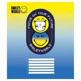 Зошит 18 аркушів клітинка YES Smiley world 766334