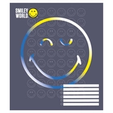 Зошит 18 аркушів клітинка YES Smiley world 766334