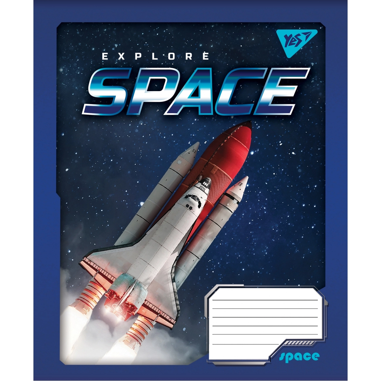 Зошит 18 аркушів клітинка YES Space 766335