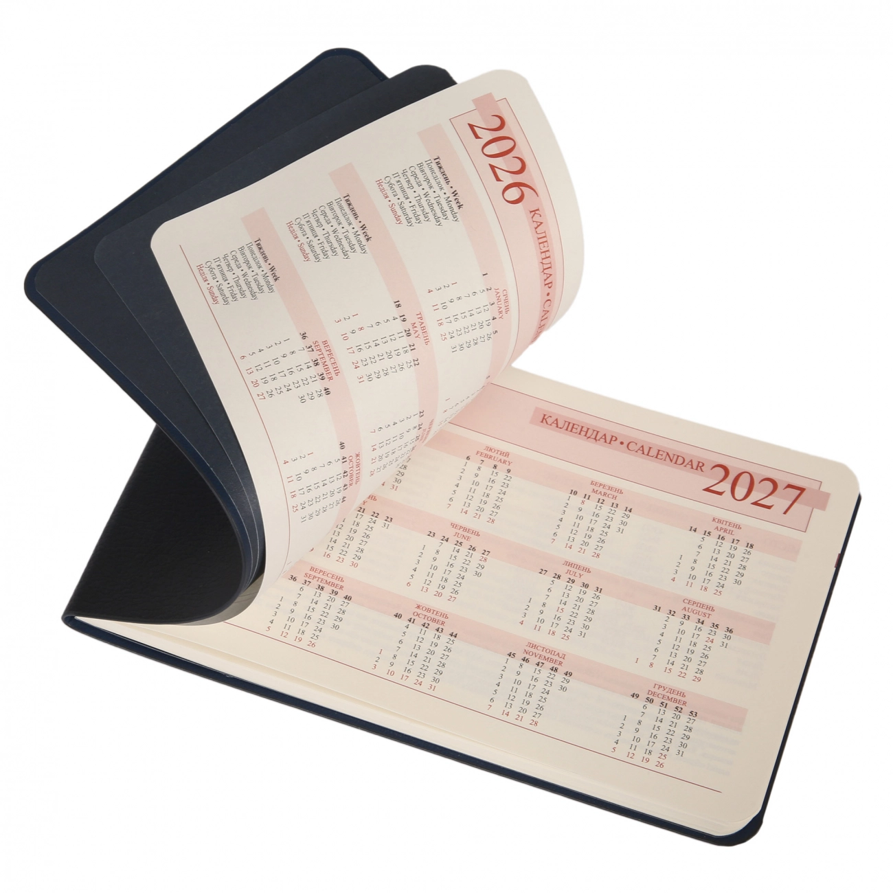 Щотижневик Leo Planner Binario 10х17 см темно-синій 2026 — фото 3