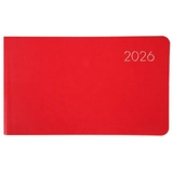 Щотижневик датований 10х17 см 2026 Leo Planner Glory м`який червоний 252652