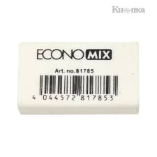 Гумка для олівця Economix біла E81785